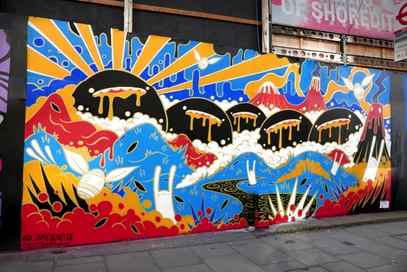 choots street art psicodelia monstruos y colores london