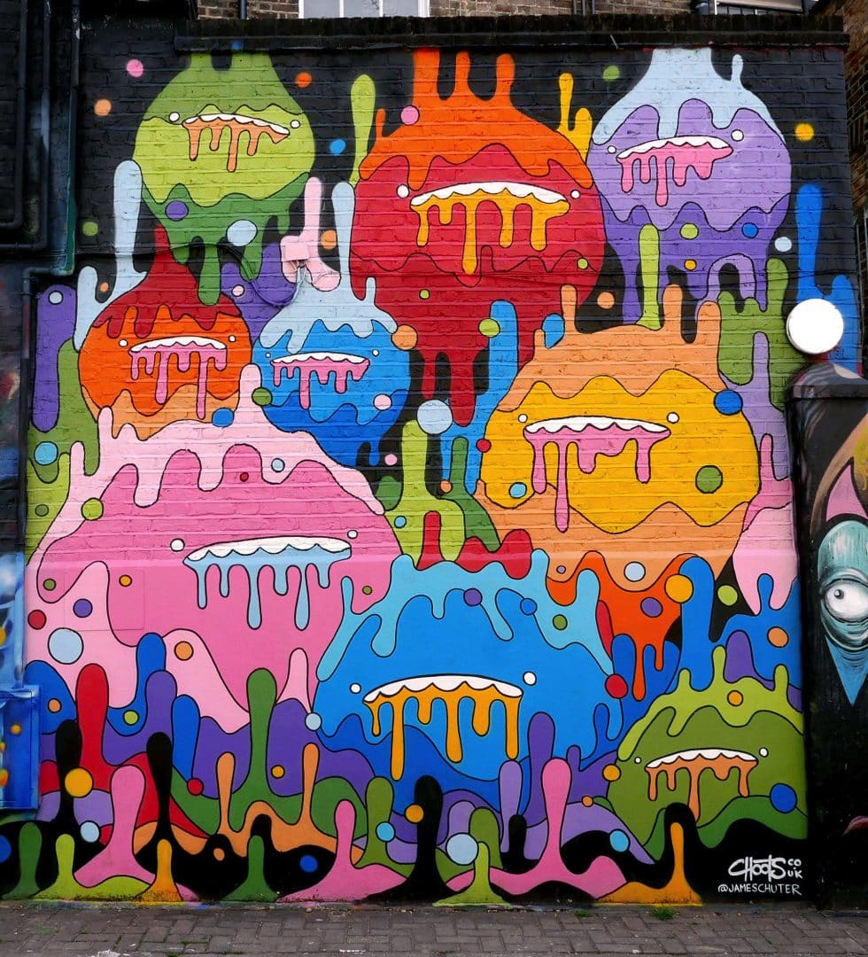 choots street art psicodelia monstruos y colores street