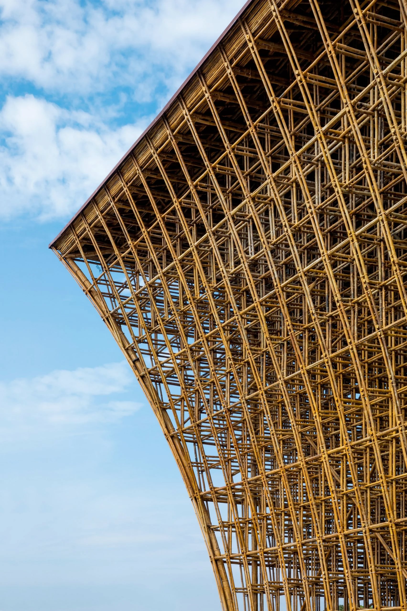 construccion en bambu sarquitectura verde vietnam detalle bambu