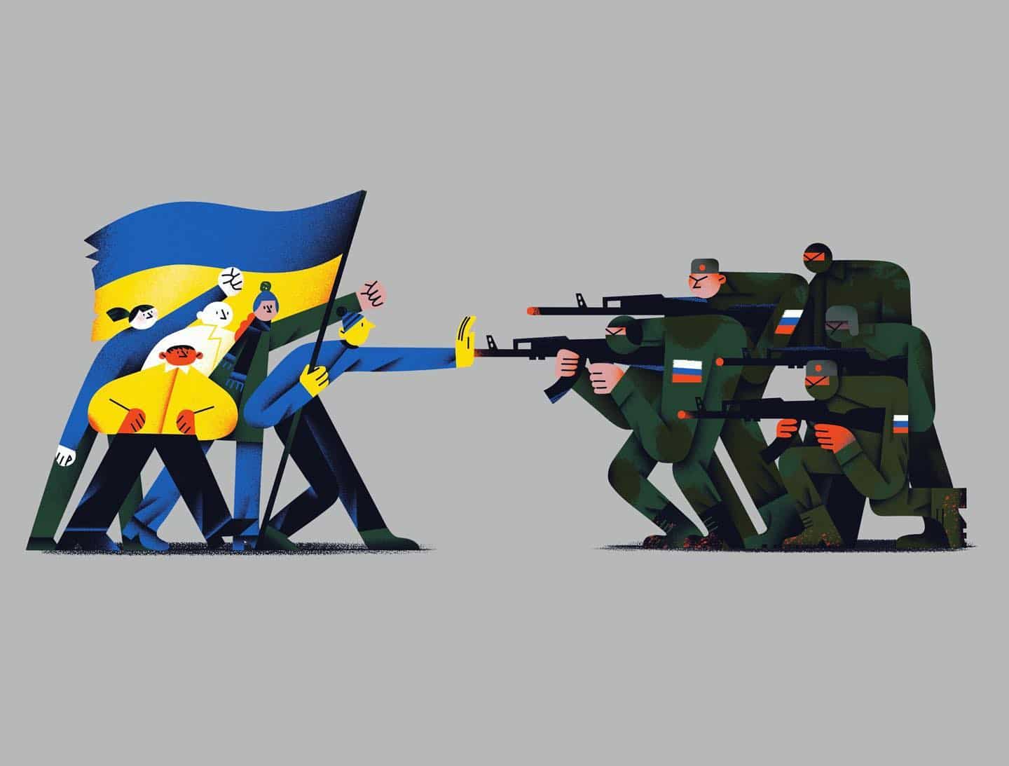 guerra en ucrania ilustrada por tania yakunova