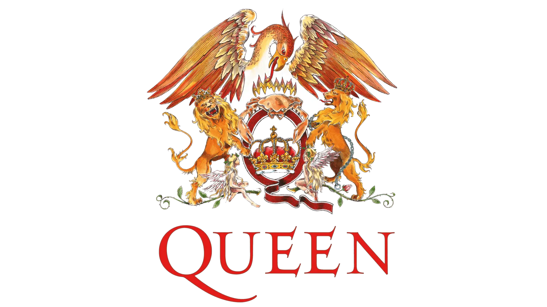logo queen 1975 colores