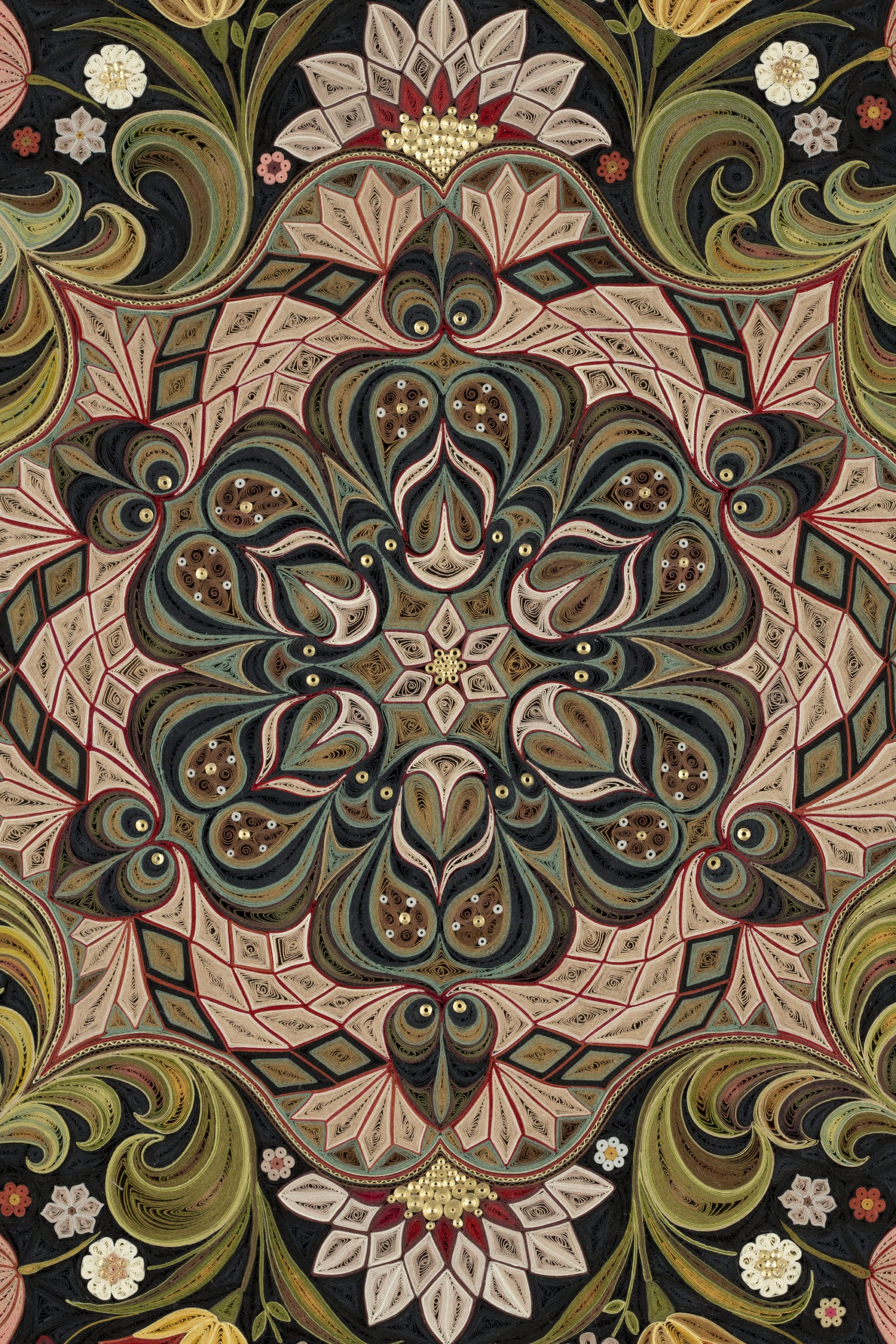 lisa nilsson tapiz filigrana grand jardin inpirado en tapete persa detalle ornamentacion