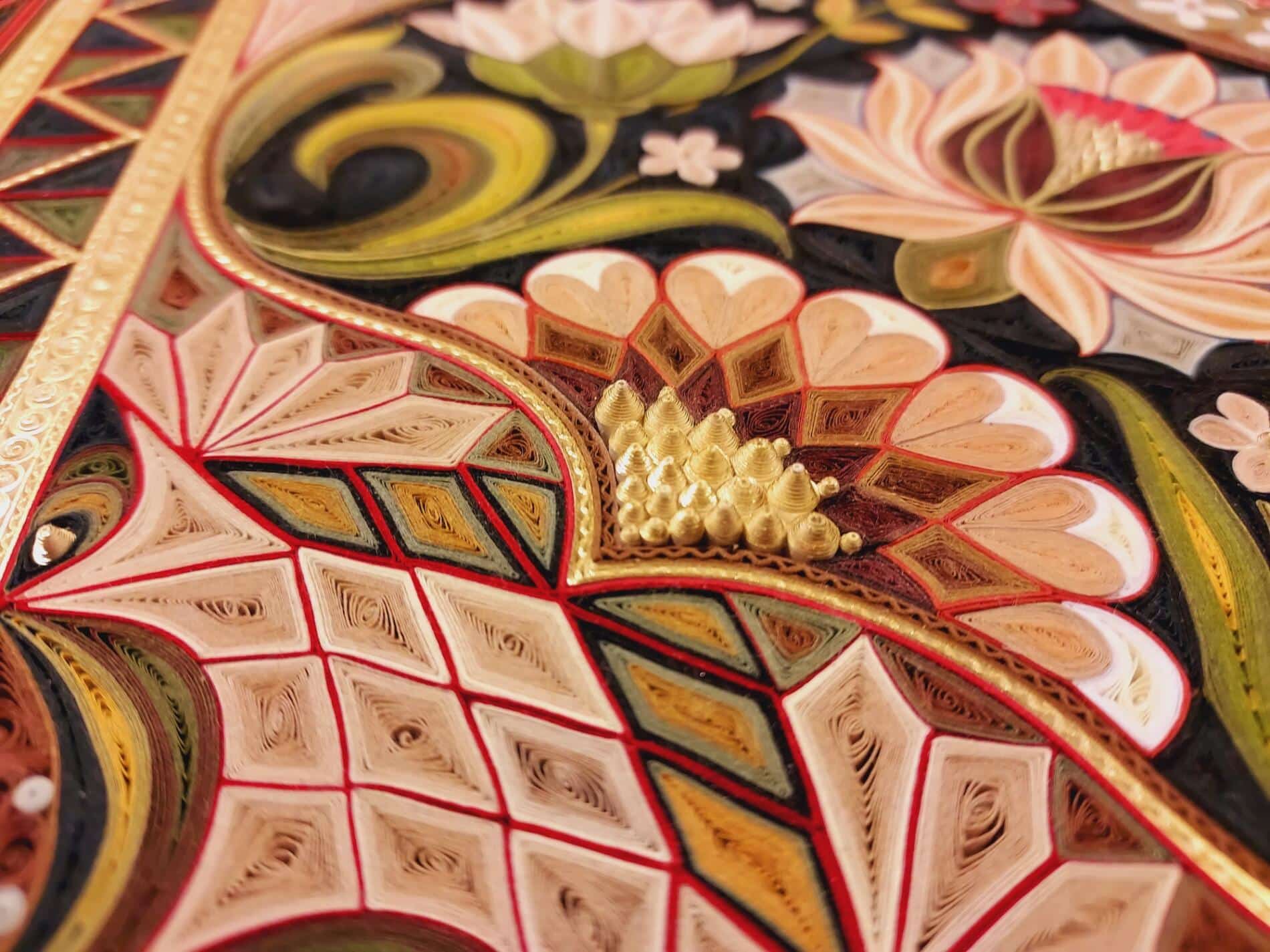lisa nilsson tapiz filigrana grand jardin inpirado en tapete persa detalle