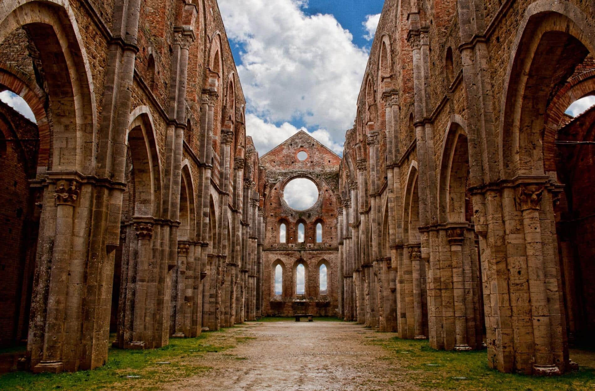 La Abadía de San Galgano, Florencia, Italia