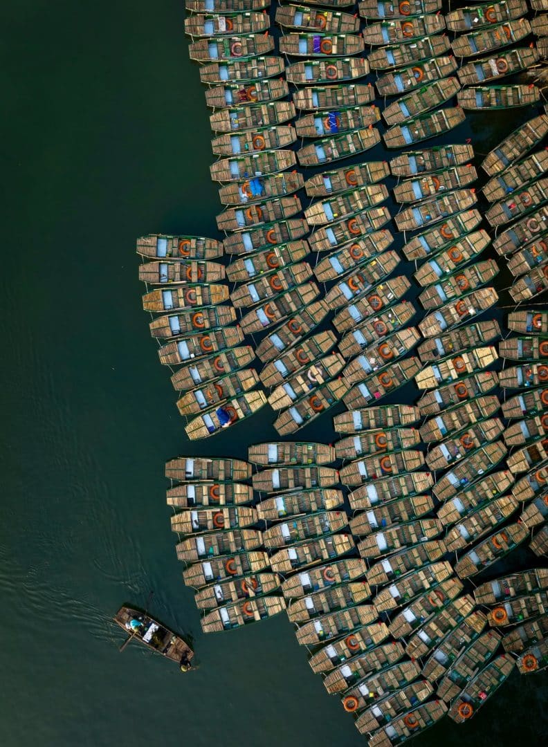 Pham Huy Trung fotografia aerea barcas
