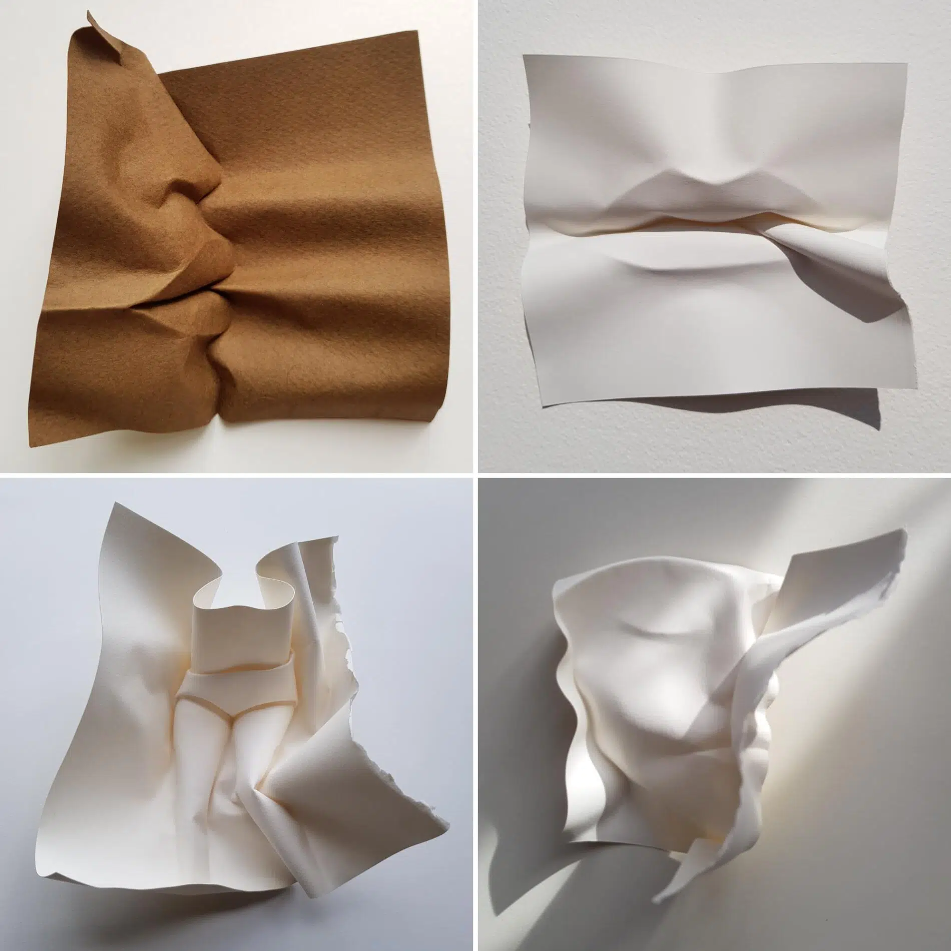 verity cara intimidad esculturas de papel polly verity formas