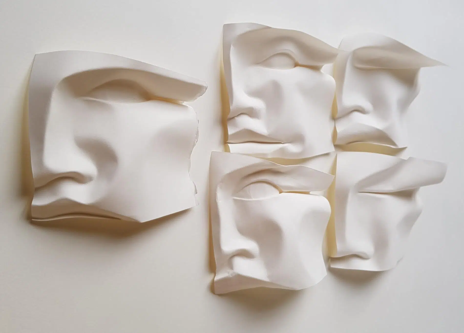 verity cara intimidad esculturas de papel polly verity