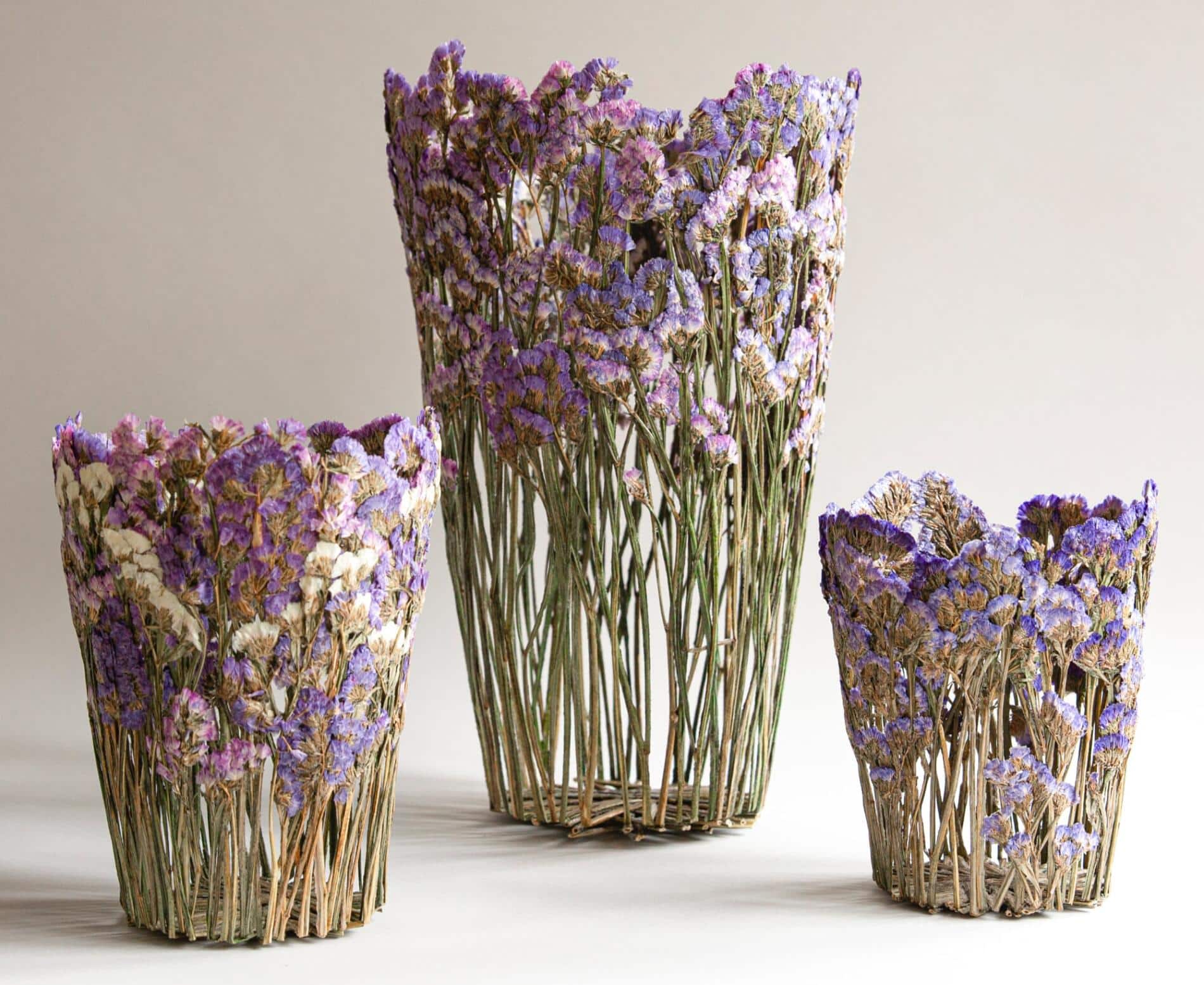 Shannon Clegg escultura biofilica macetas lilas