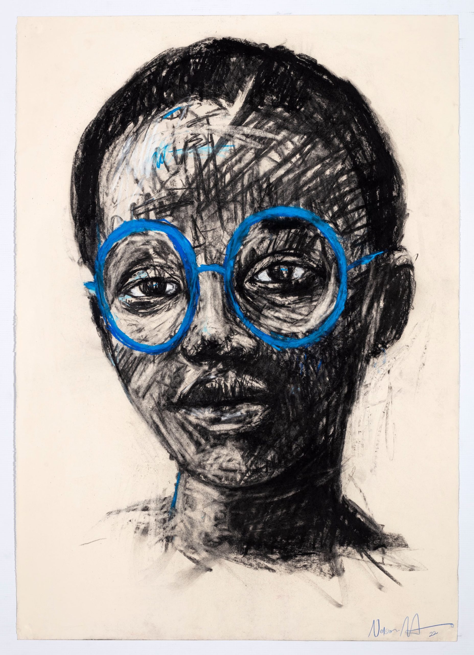 makamo retratos de niños africanos gafas azules