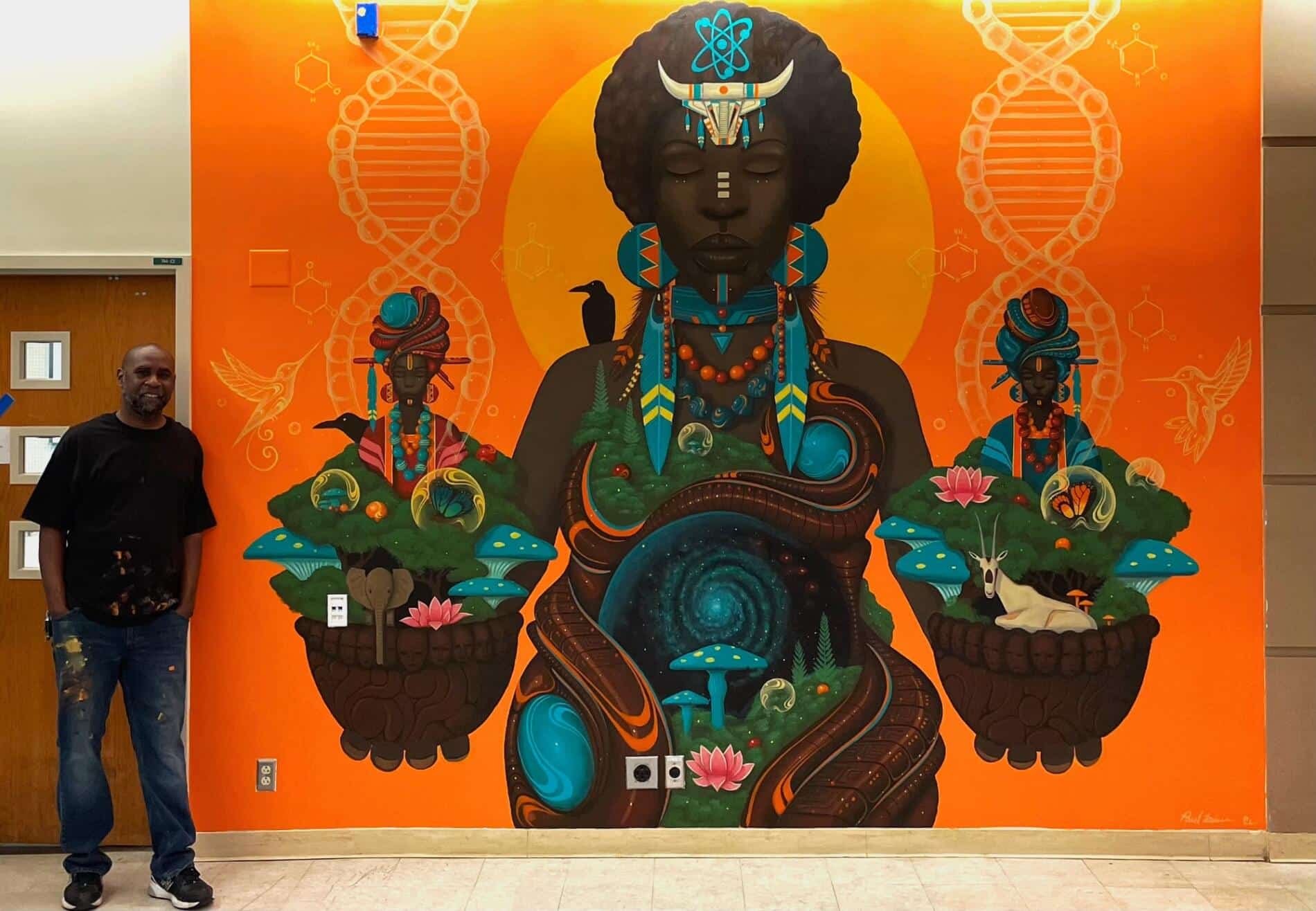 Paul Lewin afrofuturismo mural