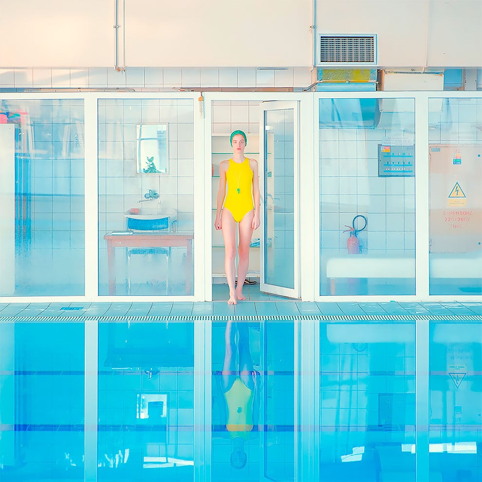Mária Švarbová swiming group yellow