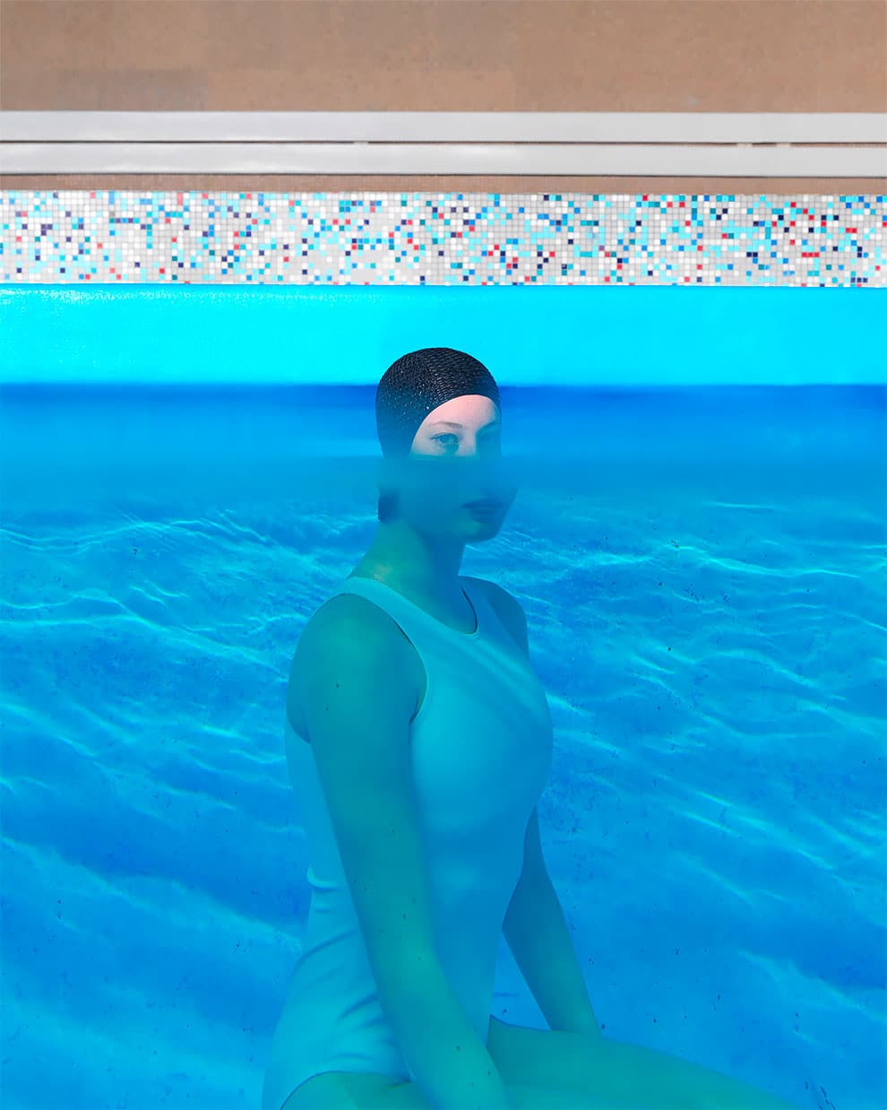 Mária Švarbová swiming pool face