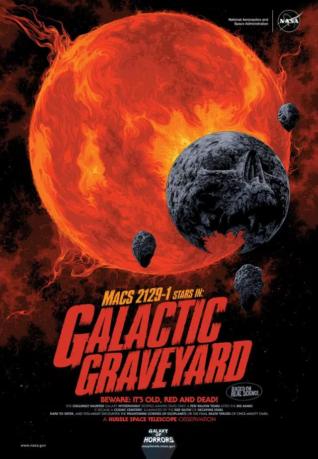nasa horror posters dark galactic graveyard
