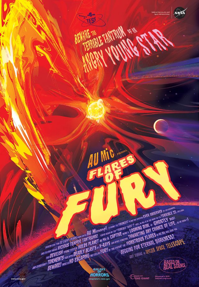 nasa horror posters flares of fury