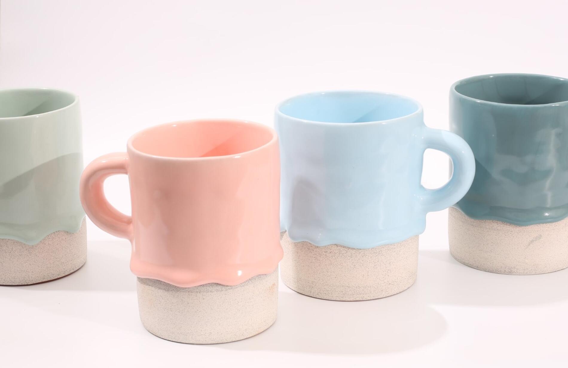 Brian Giniewski vasijas de ceramica colores pastel
