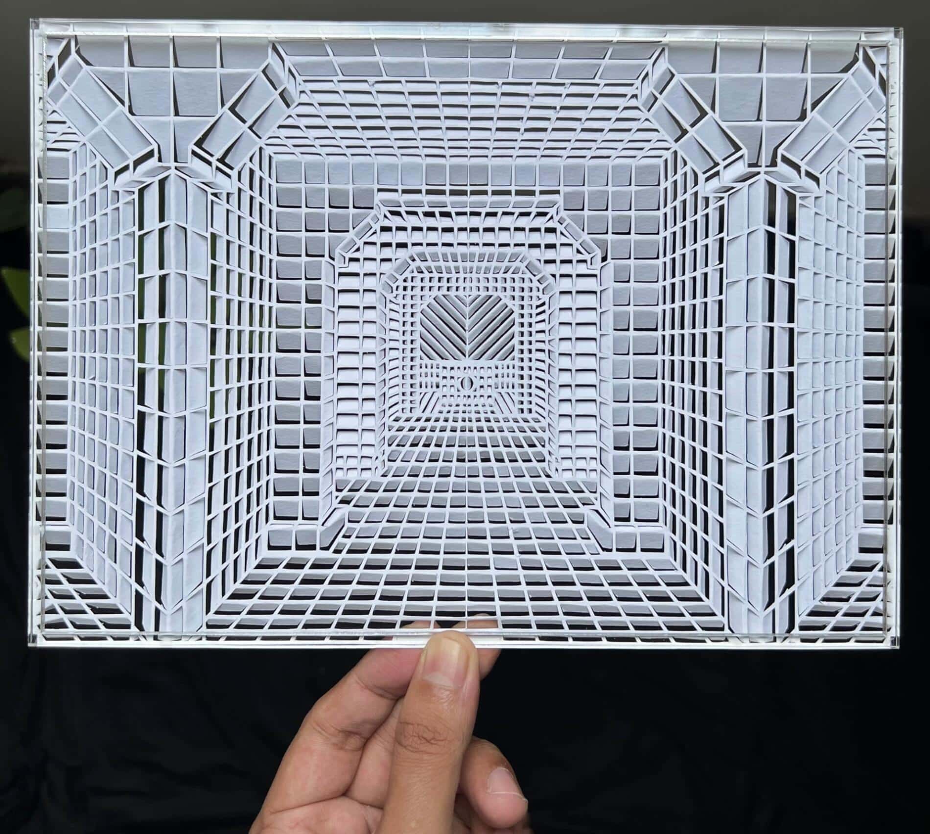 Parth Kothekar arte de papel perspectiva