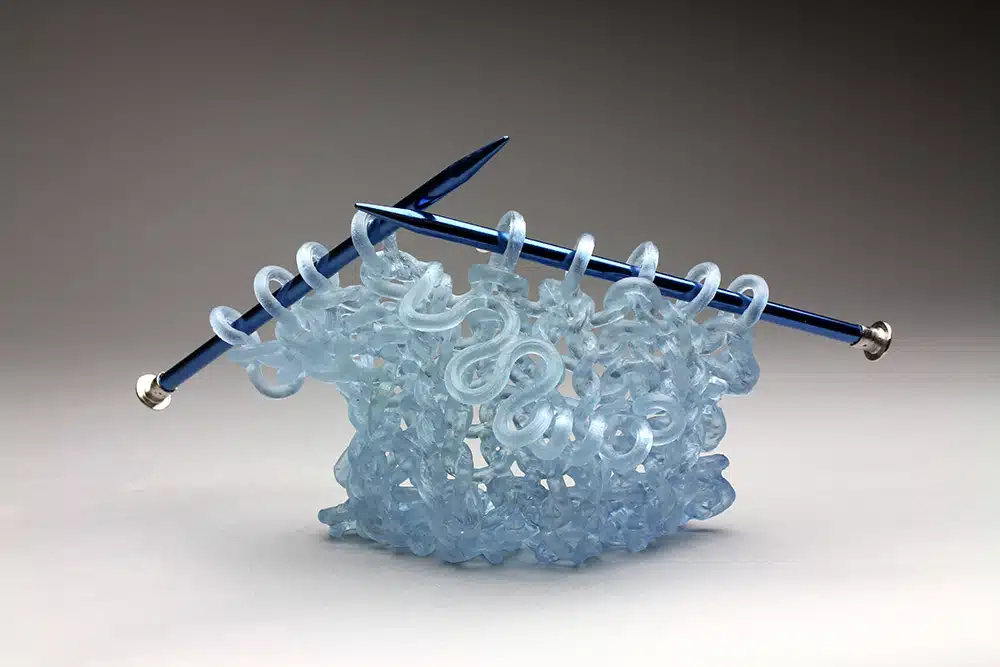 Carol Milne tejido cristal esculturas de cristal ble