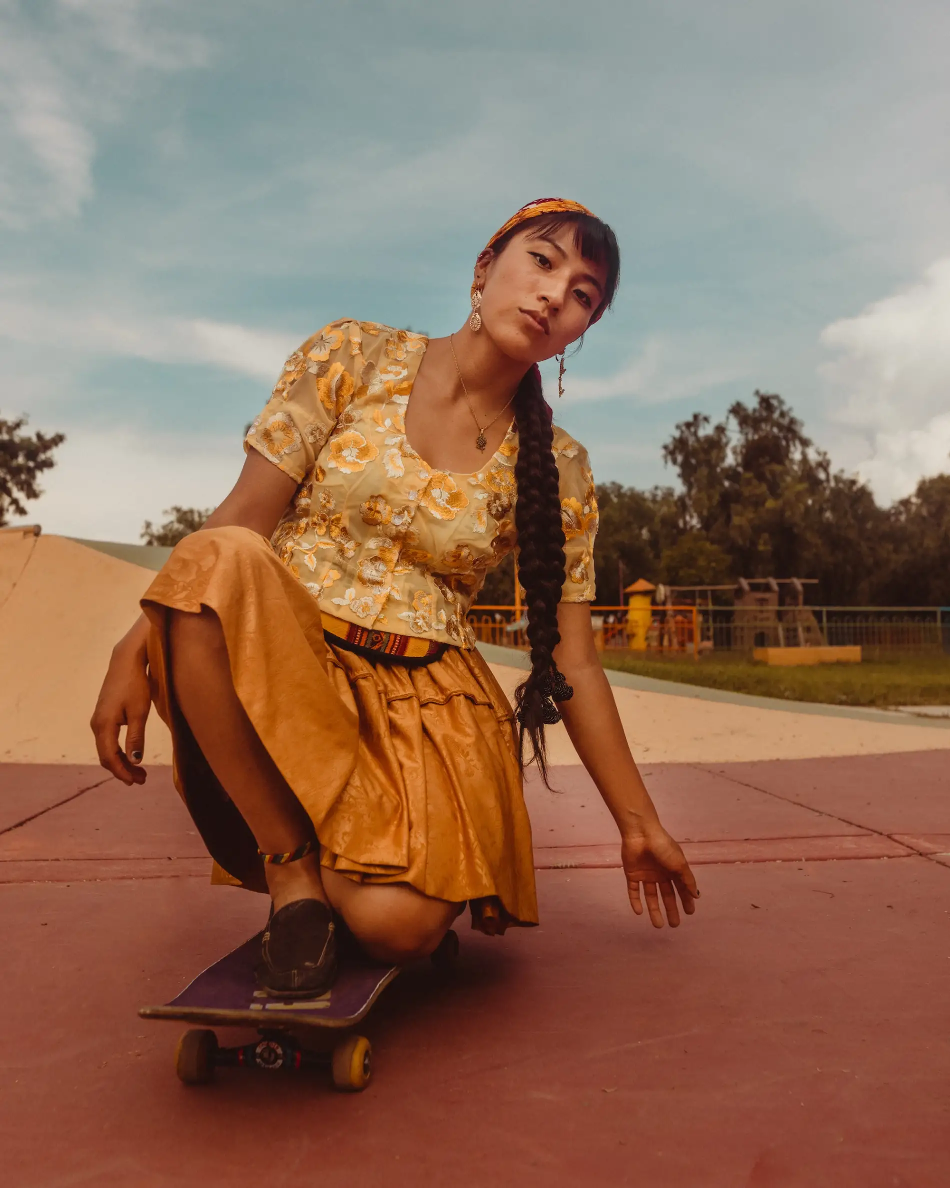 Celia D. Luna cholitas skater bolivia mujeres
