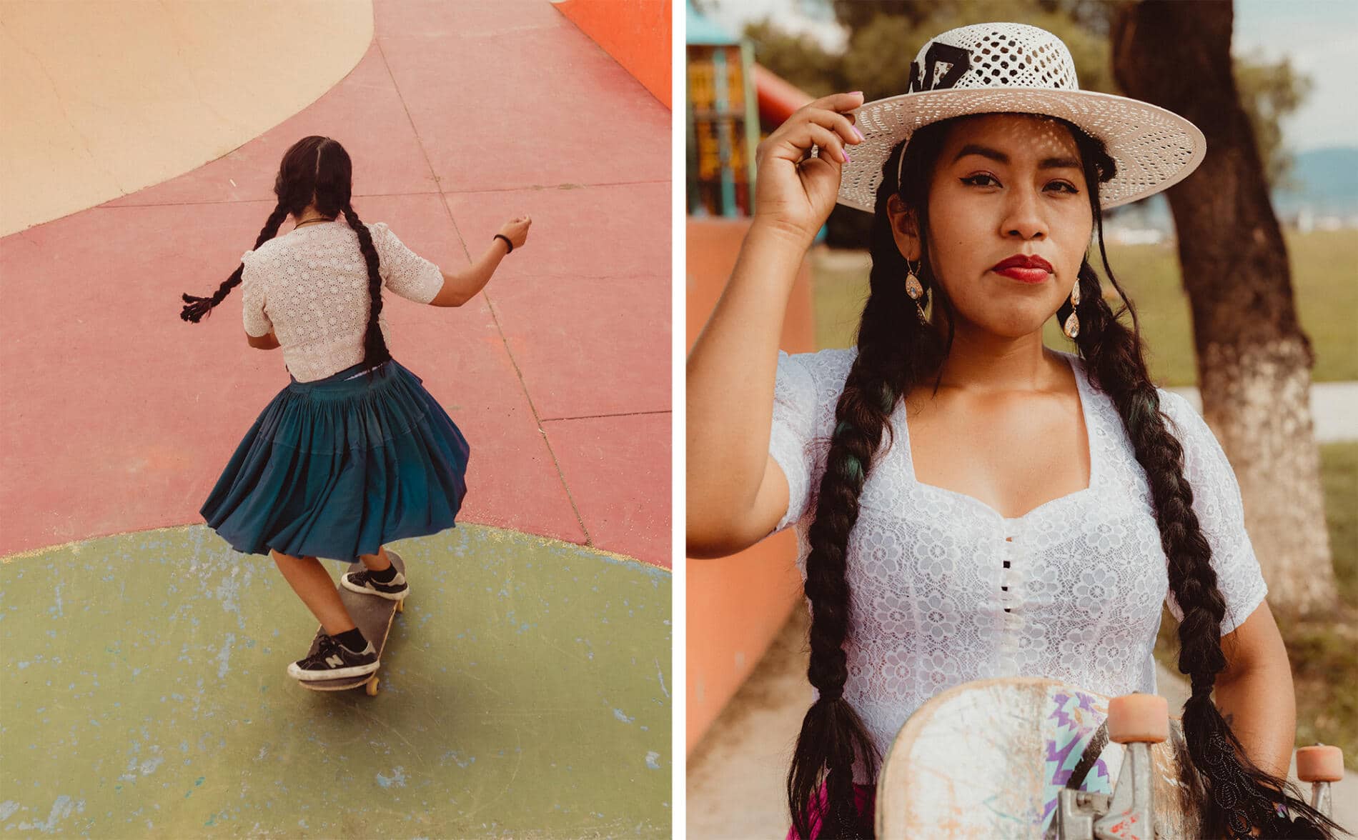 Celia D. Luna cholitas skater mujeres empoderadas