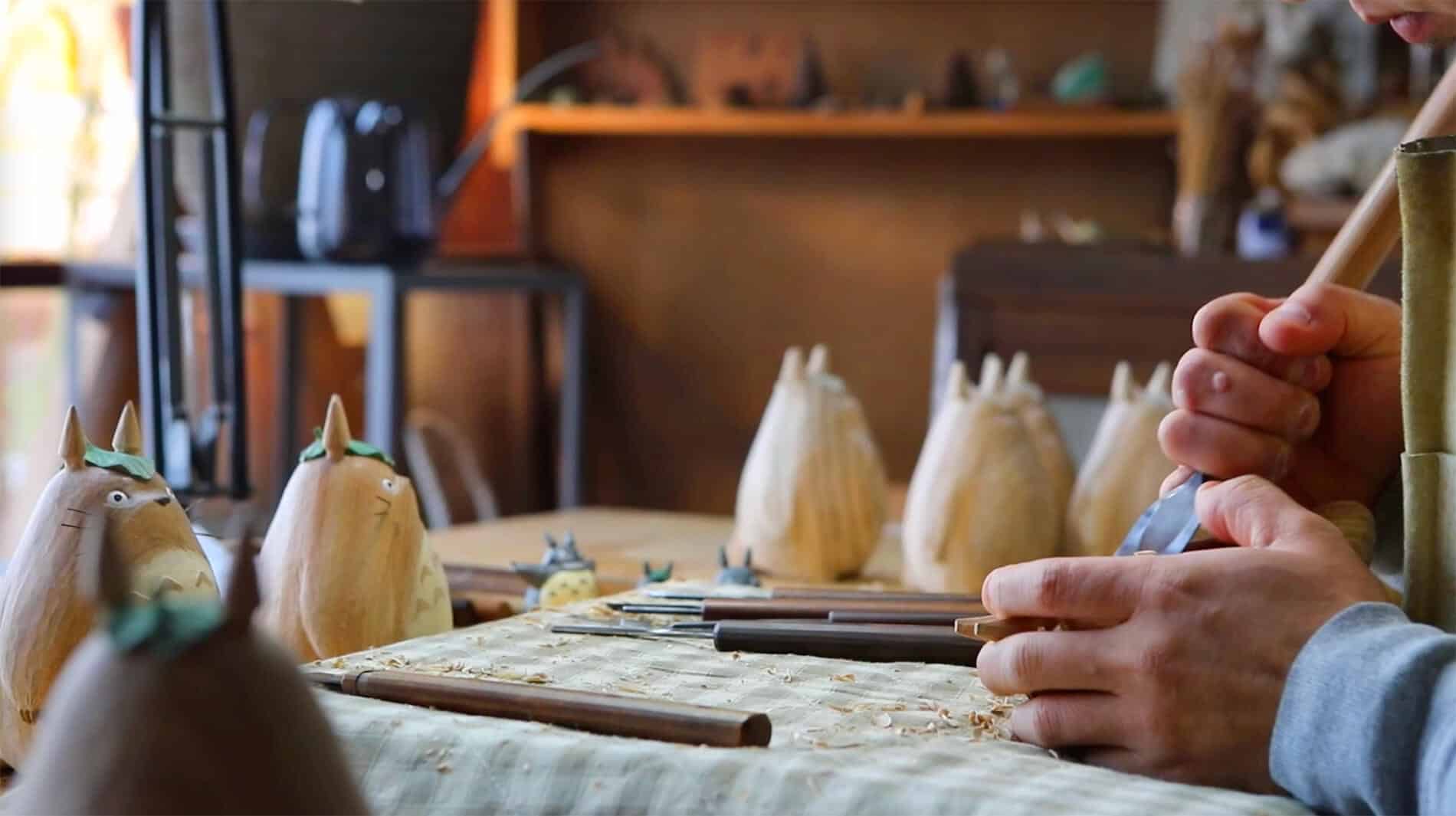 esculturas studio ghibli totoro artesania