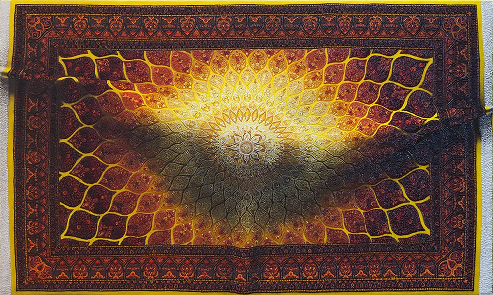 Antonio Santin alfombras hiperealistas colores