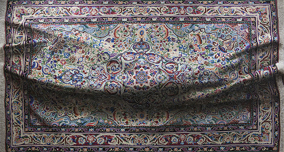 Antonio Santin alfombras hiperealistas textil
