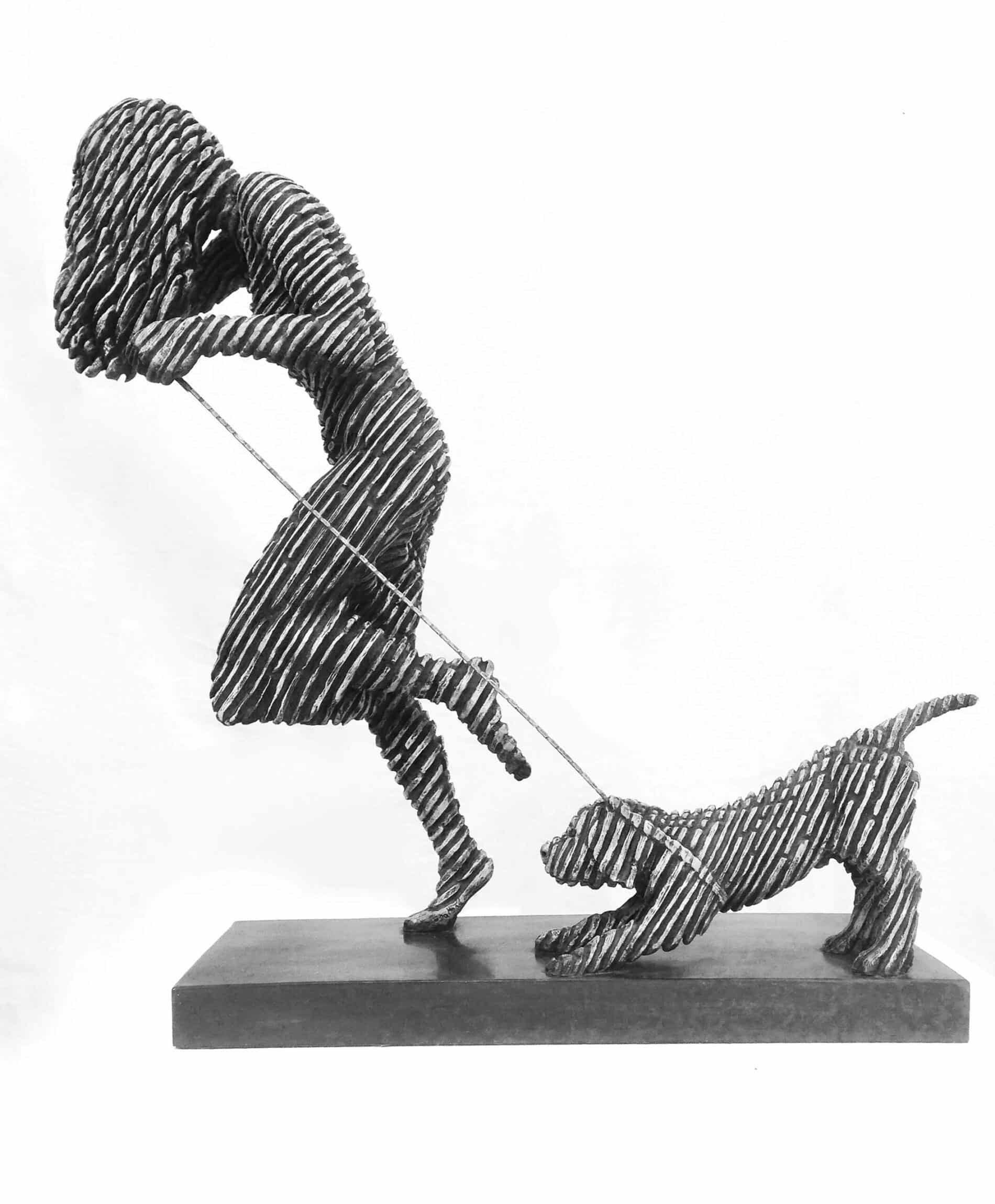 Jonathan Hateley esculturas de bronce perro