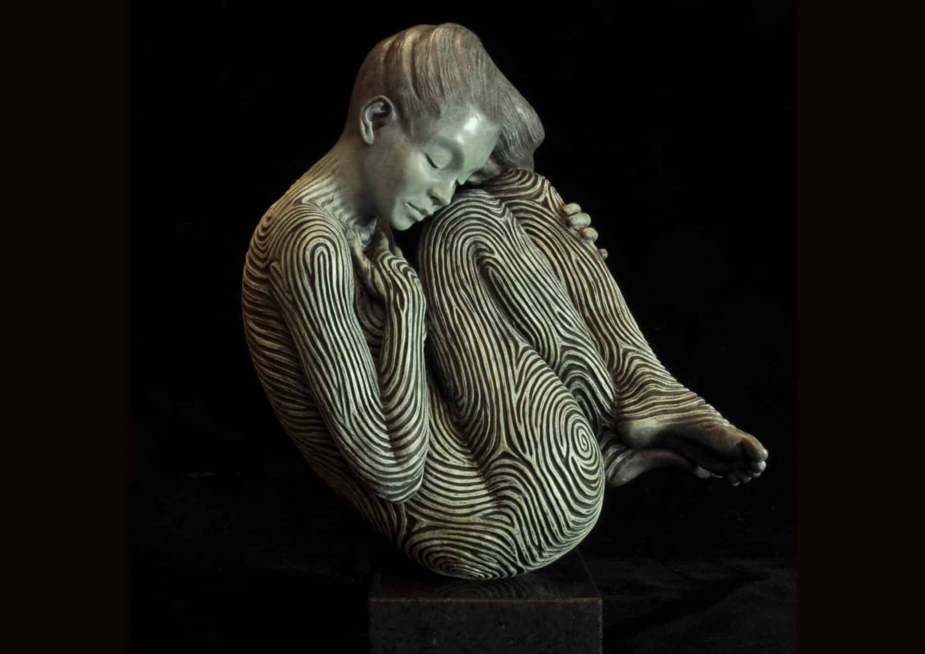 Jonathan Hateley esculturas de bronce yoga poses