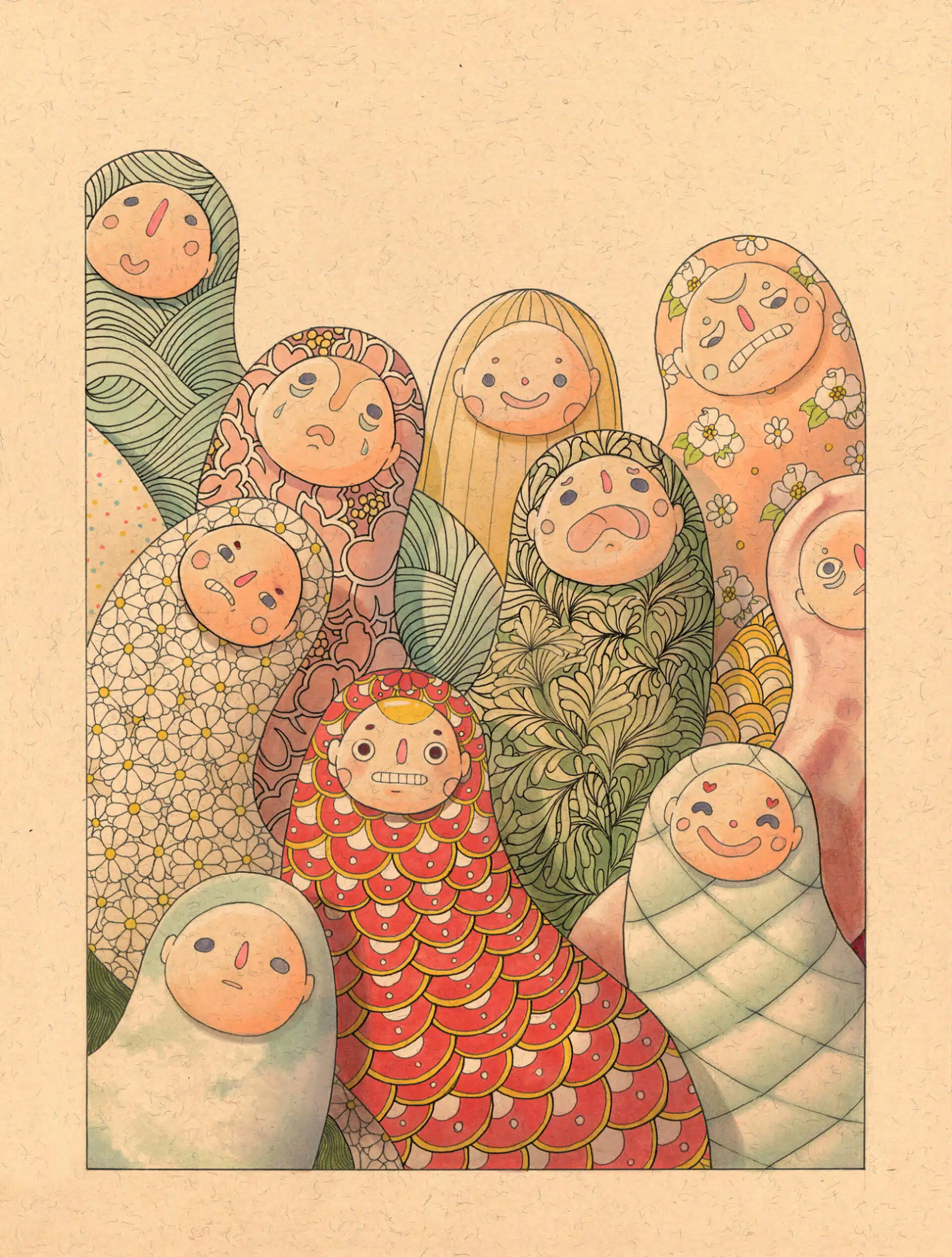 Felicia Chiao ilustraciones matrozkas