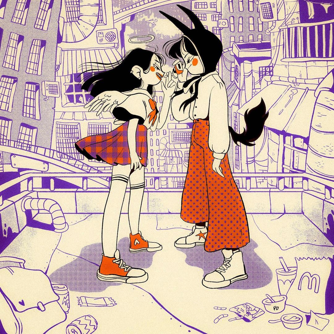 Polina Alexeenko ilustracion manga grls