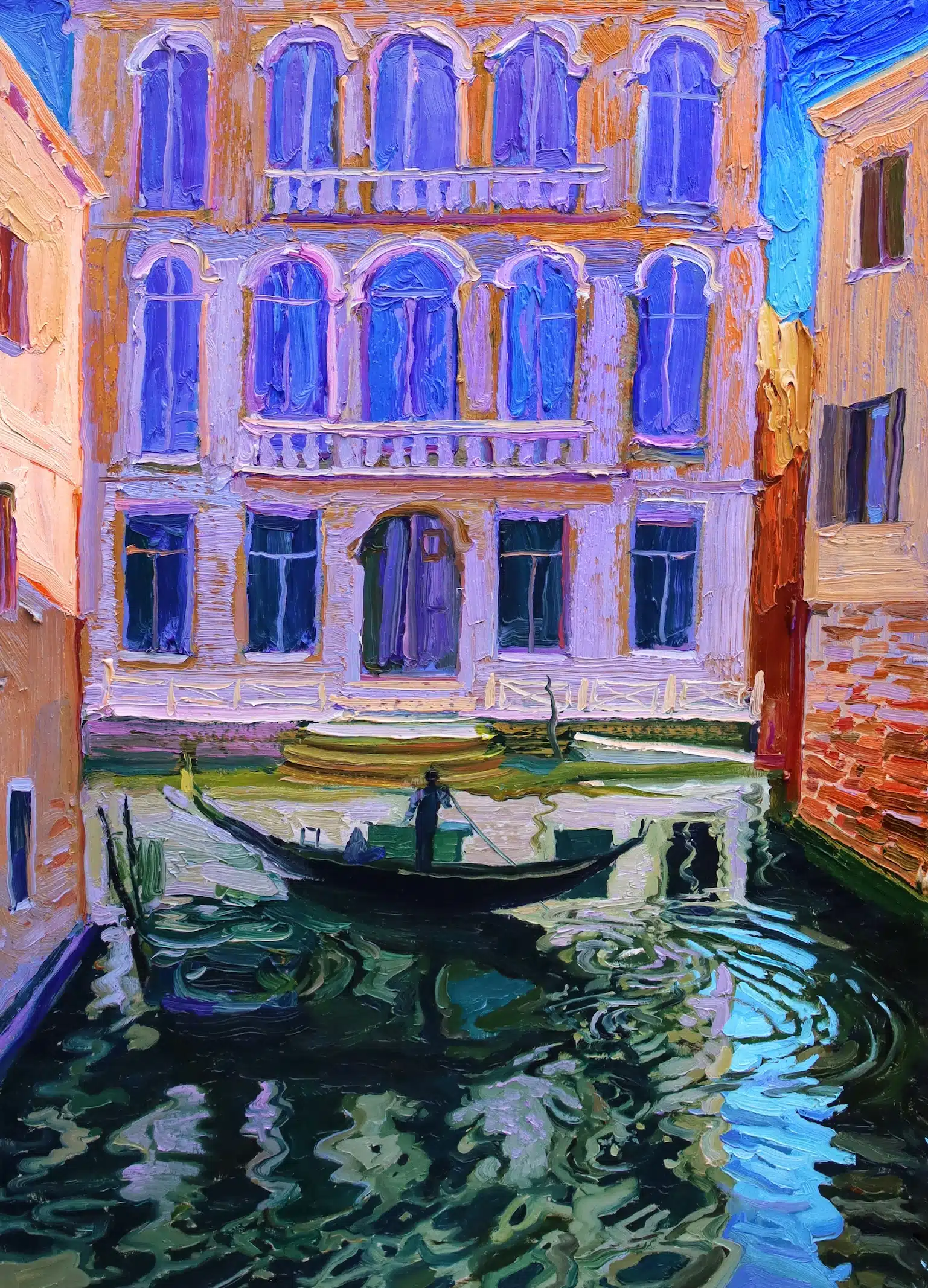 ciochina pintura sergiu eaceful atmosphere in Venice