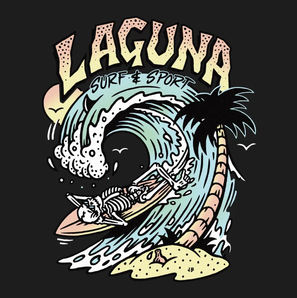 laguna surf jamie browne ilustracion