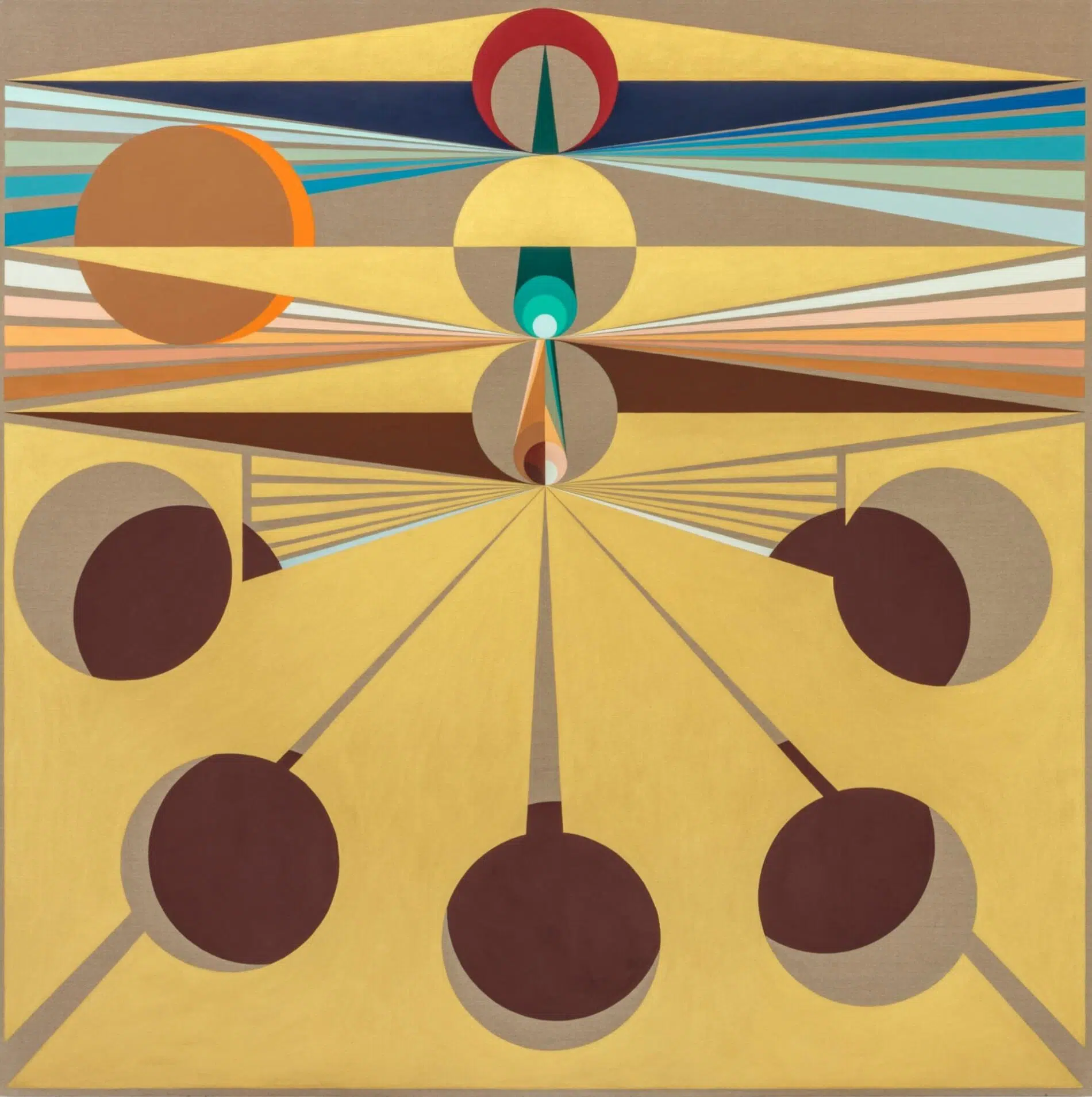 Eamon Ore-Giron pintura geometrica a gran escala infinite regress