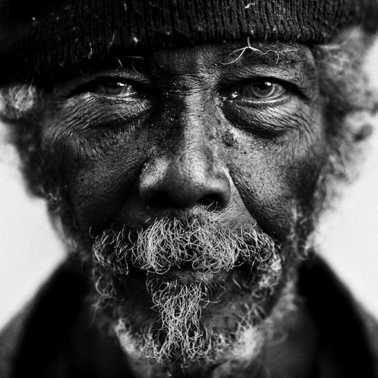 Black homeless picture by Lee Jeffries